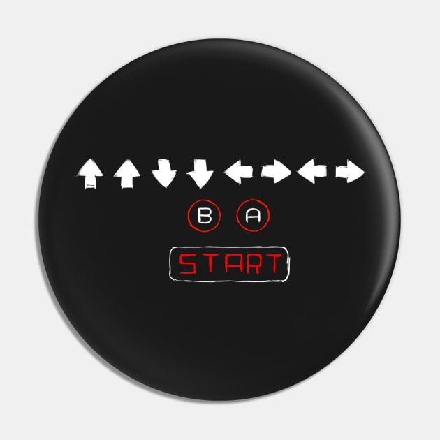 Konami Code Pin by SewCute