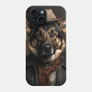 Cowboy Dog - German Shepherd Dog Phone Case
