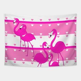 Think Pink Flamingos - Pink Flamingo Art Tapestry