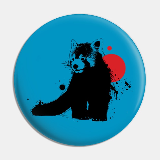 Red Panda Pin by Ikographik