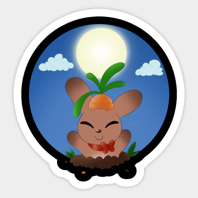 Carrot Top Bunny Sticker Teepublic