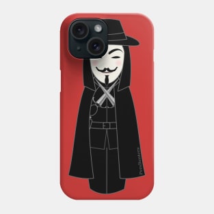 Kokeshi V for Vendetta Phone Case