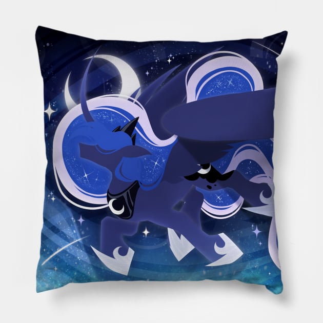 Princess Luna's Starry Night Pillow by Marie Oliver