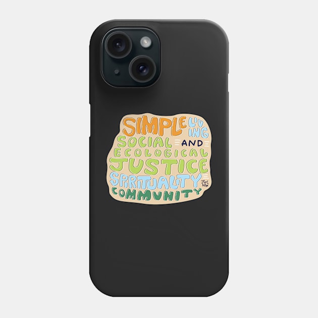 JVCNW values Phone Case by hharvey57