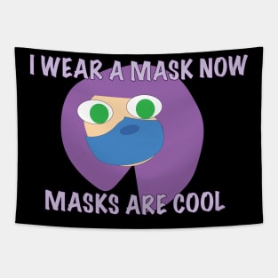 i wear a mask Tapestry