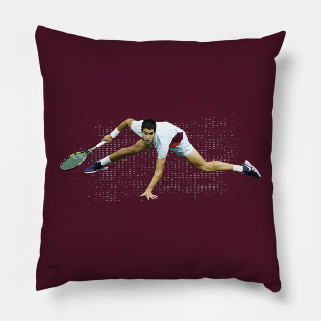 Carlos Alcaraz Pillow by Nagorniak