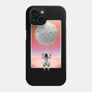 astronaut in the moon Phone Case