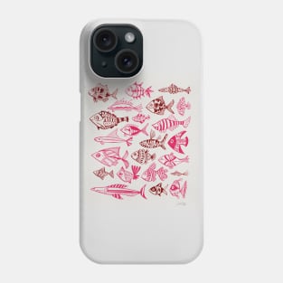 fish inkings pink gold Phone Case