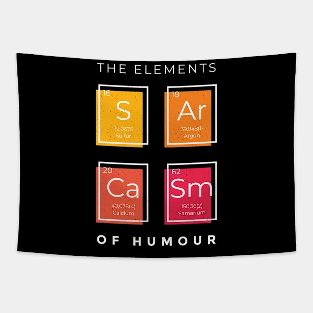 Sarcasm Elements Tapestry by Hmus