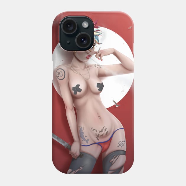 Tank Girl Minimal  Clothes Edition Phone Case by Aventi