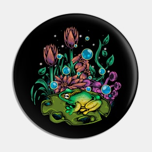 swamp bubble frog Pin