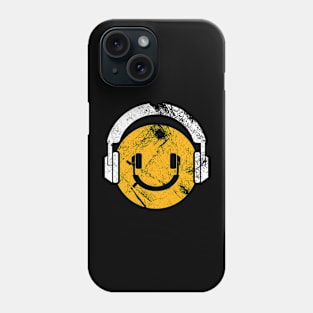 Happy Face Headphones Phone Case