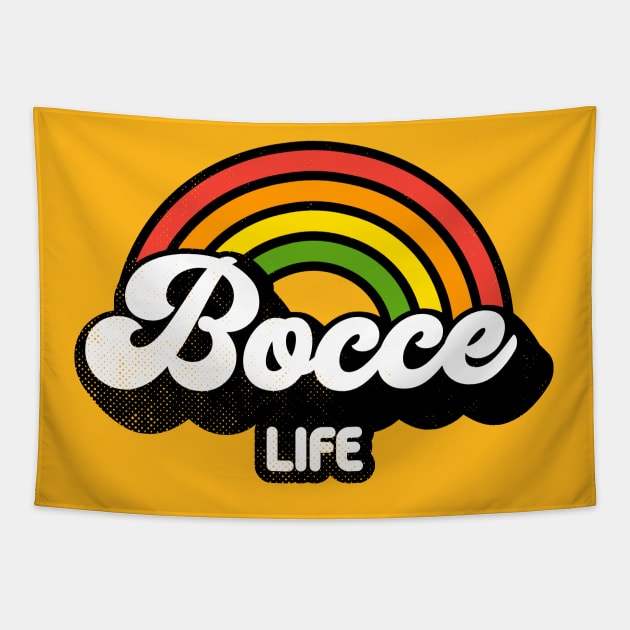 Groovy Rainbow Bocce Life Tapestry by rojakdesigns