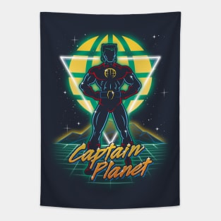 Retro Earth Defender Tapestry