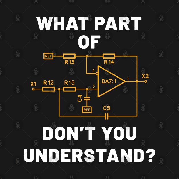 What part don't you understand? Electric circuit design by ZagachLetters