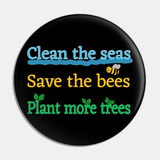 Save the bees Pin