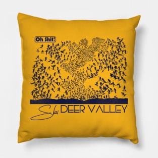 Oh Shit! Ski Deer Valley Pillow