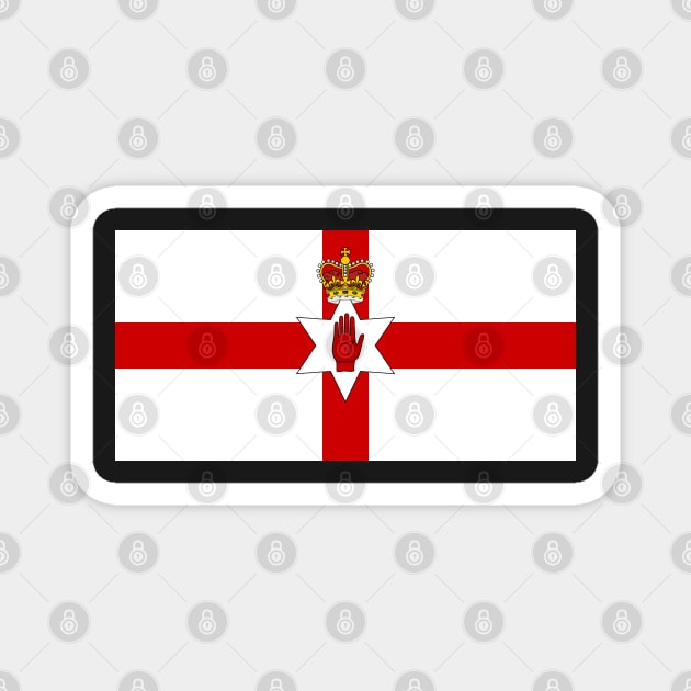 Ulster Banner, Unofficial Flag of Northern Ireland Magnet by SolarCross