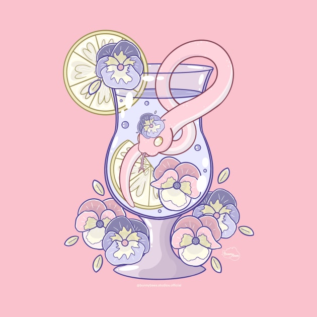 Kawaii Snake Wildflower Drink by BunnyBees Studios