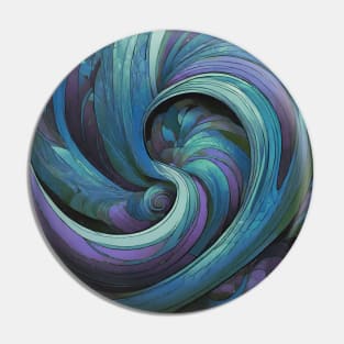 Marine blue swirls Pin