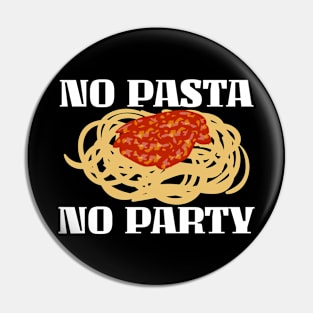 Pasta Party Joke Spaghetti Chef Ravioli Pin