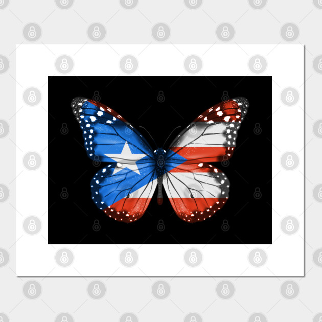 Puerto Rican Flag Butterfly - Gift for Puerto Rican From Puerto Rico ...