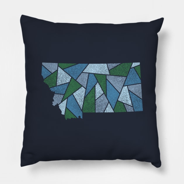 Montana Mosaic - Alpine Trail Pillow by dSyndicate