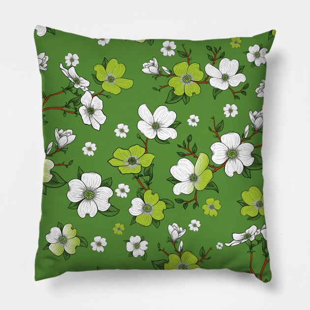 floral design 2 Pillow by B&K