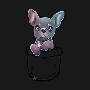 Pocket Cute French Bulldog Dog T-Shirt