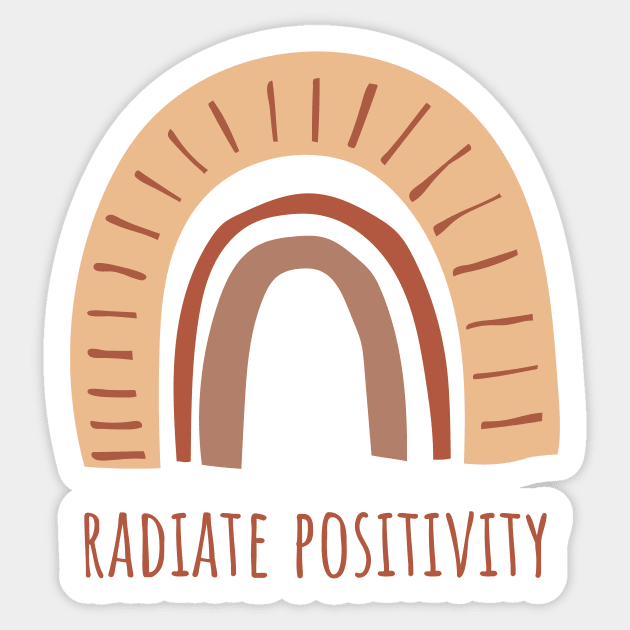 Radiate Positivity Boho Stickers