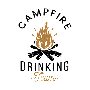 Campfire Drinking Team Shirt Camp Lovers Gifts Scout Camper T-Shirt