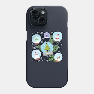 Christmas Snow Globes Phone Case