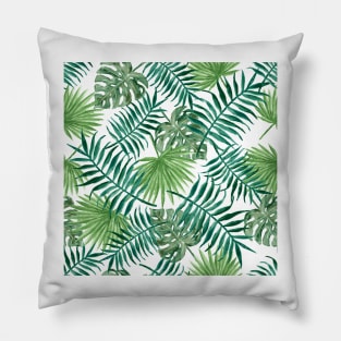 Palm Leaf Print Pillow