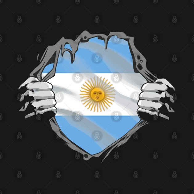 Proud Argentina Flag, Argentina gift heritage, Argentinian girl Boy Friend by JayD World