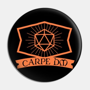 Carpe DM Game Master Tabletop RPG Gaming Pin