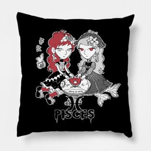 Creepy Cute Zodiac - Pisces 1.0 Pillow