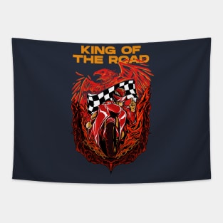 Red Hawk The King Of Road Tapestry