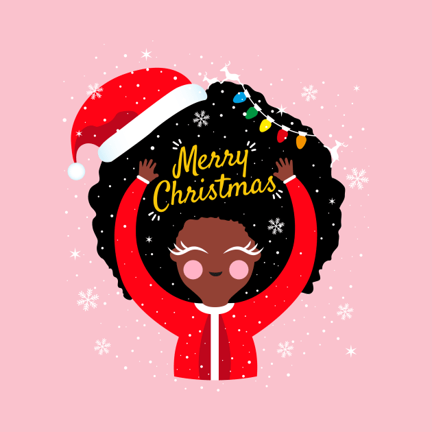 Black Girl Santa Claus by Riczdodo