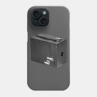 Vintage 1930s Box Camera in B&W Phone Case