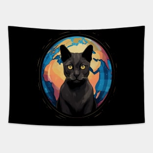 Tonkinese Cat Earth Day Tapestry