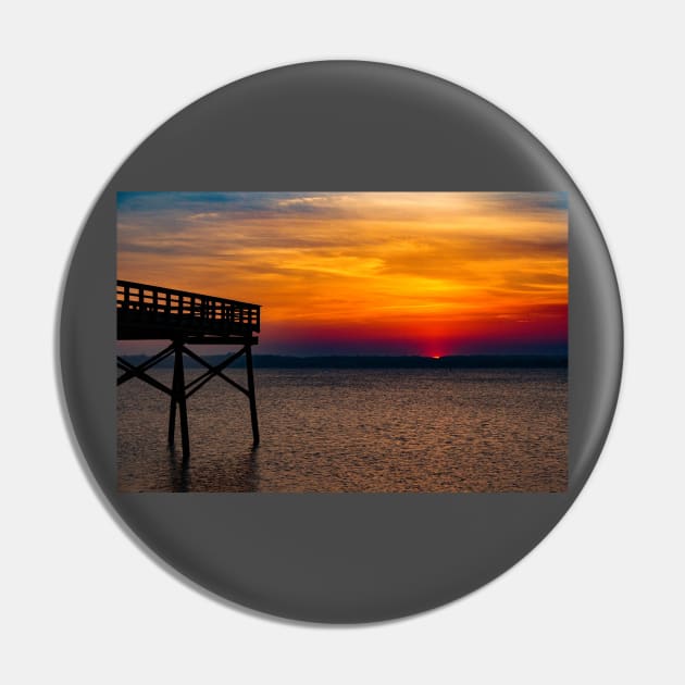 Beach Sunset Pin by Rob Johnson Photography