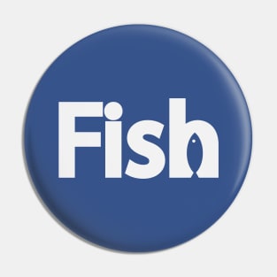 Fish artistic text design Pin