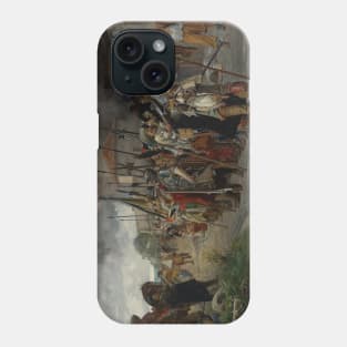 Roll-Call After the Pillage by Jehan Georges Vibert Phone Case