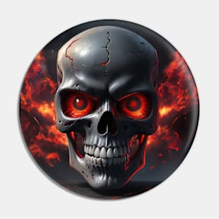 Scary Scull - Metal Music Graphic Pin