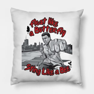 Mohammad Ali - Float like a butterfly, sting like a bee Pillow