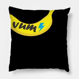 yummy banana lightning bolt Pillow