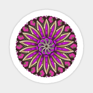 Mandala Flower Bohemian Pastel Art Colorful Paisley Magnet