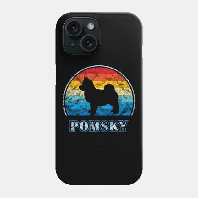 Pomsky Vintage Design Dog Phone Case by millersye