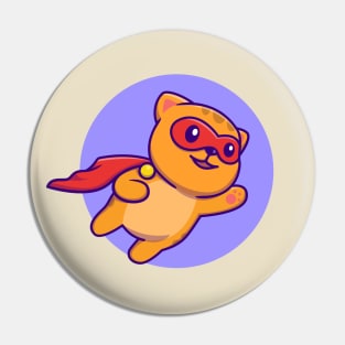 Super Hero Cat Flying Pin