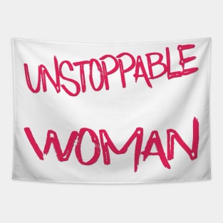 Unstoppable Woman Tapestry